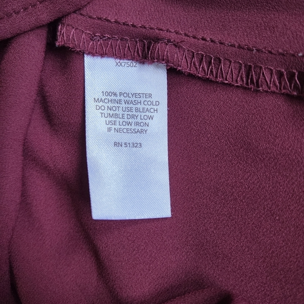 Halogen Burgundy Slip Lining Dress - Picture 6 of 8